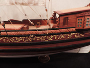 Модель корабря ручной работы. Голландская яхта 17 века